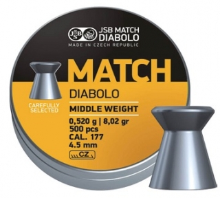 JSB Match Middle weight 4,49mm 500db