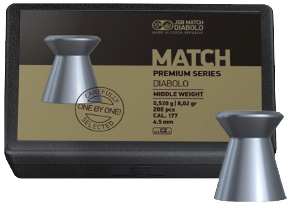 JSB Match Premium Middle 4,52mm 200db